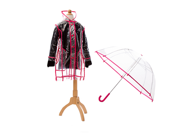 Transparent rainwear set